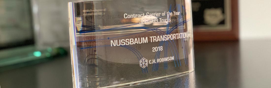 2018 Carrier of the Year Award from CH Robinson
