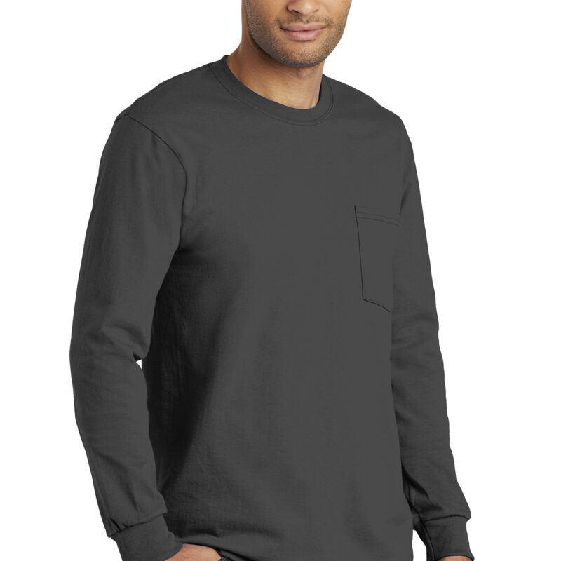Port & Company® Long Sleeve Essential Pocket Tee – Nussbaum Company Store