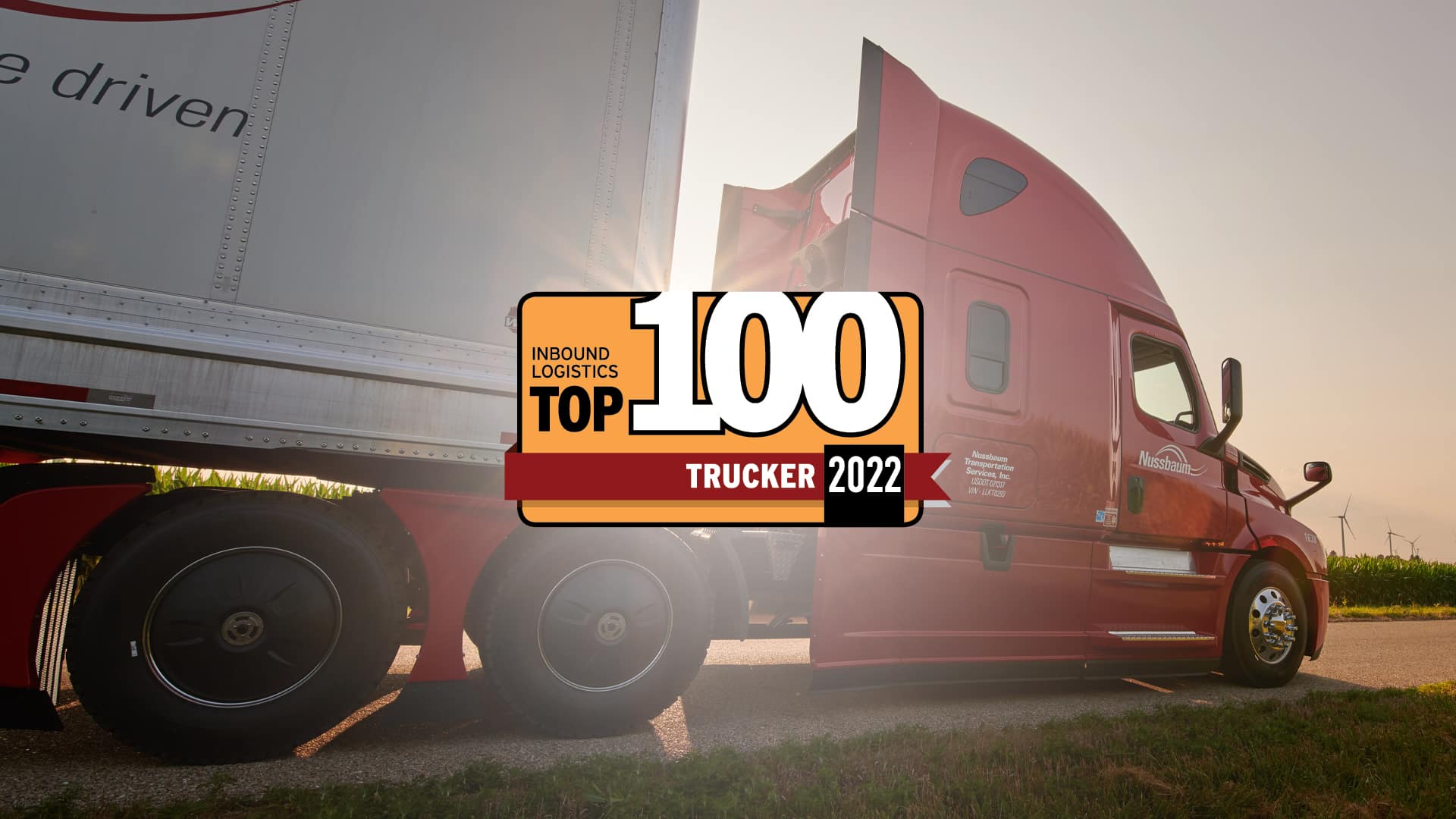 Nussbaum Named a 2022 Top 100 Trucker by Inbound Logistics